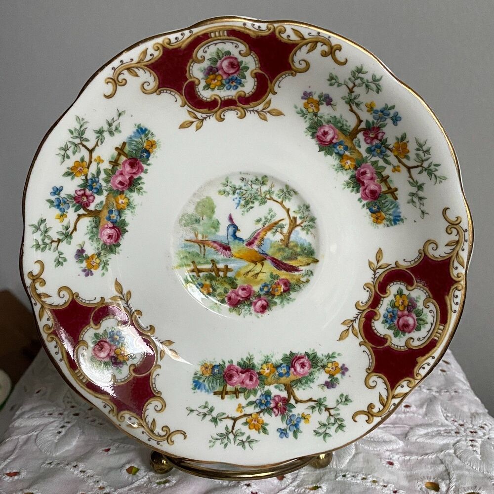 EB Foley 1950s Broadway Chelsea Bird Orphan Saucer, Replacement, saucer only
